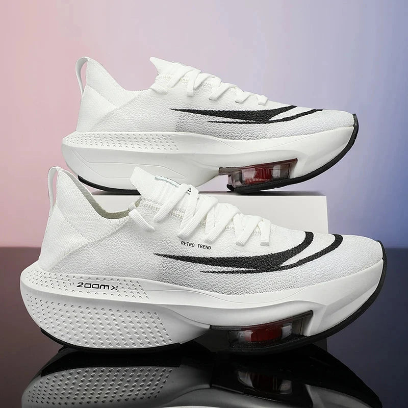 2024 Carbon Plate Marathon Men Sports Running Shoes Breathable Lightweight Women's Comfortable Child Athletic Training Sneakers Shoes Field