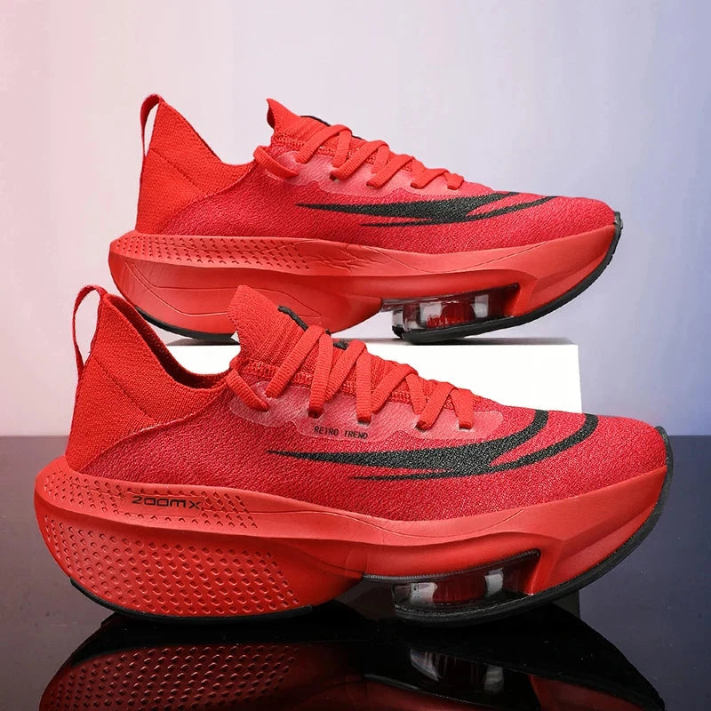 2024 Carbon Plate Marathon Men Sports Running Shoes Breathable Lightweight Women's Comfortable Child Athletic Training Sneakers Shoes Field