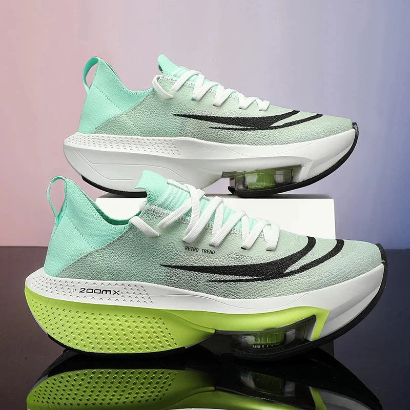 2024 Carbon Plate Marathon Men Sports Running Shoes Breathable Lightweight Women's Comfortable Child Athletic Training Sneakers Shoes Field