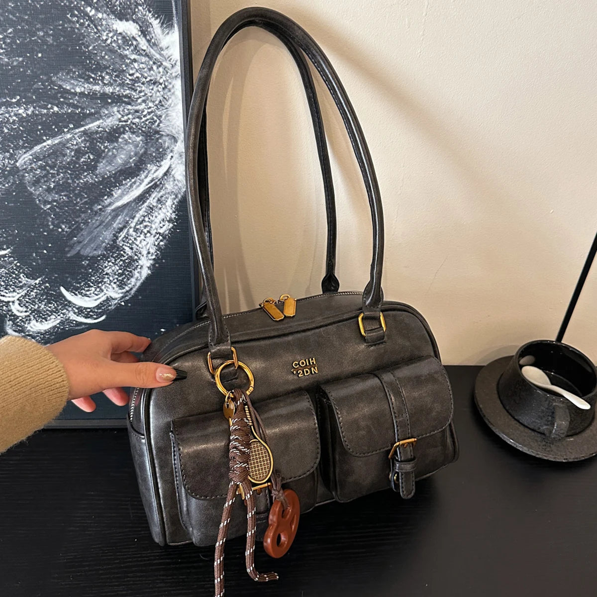 Loryane – Retro Leather Bag