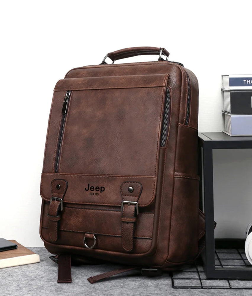 London Classic Leather Backpack