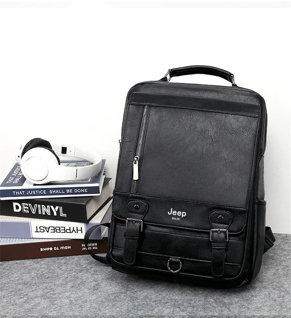 London Classic Leather Backpack
