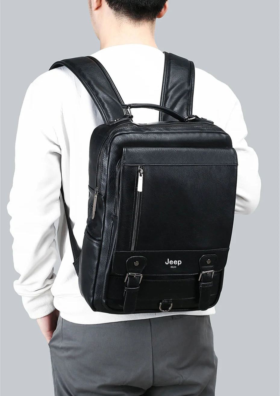 London Classic Leather Backpack