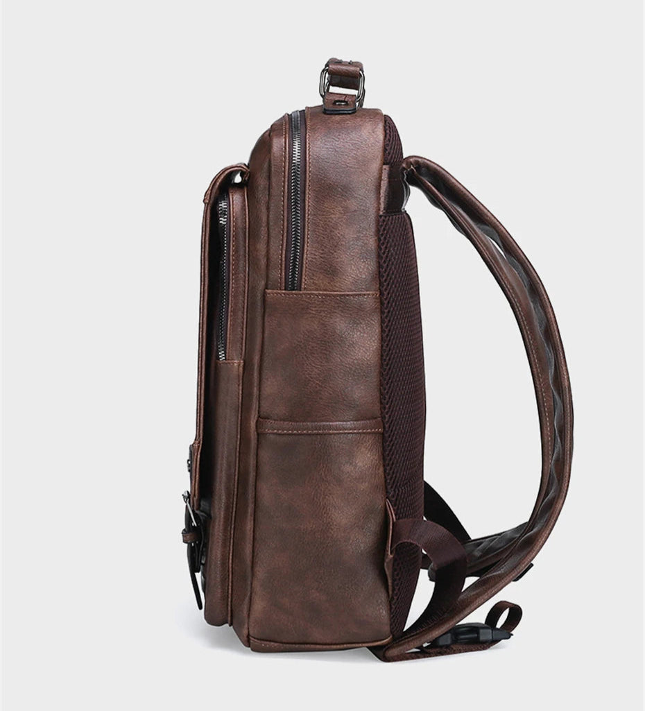 London Classic Leather Backpack
