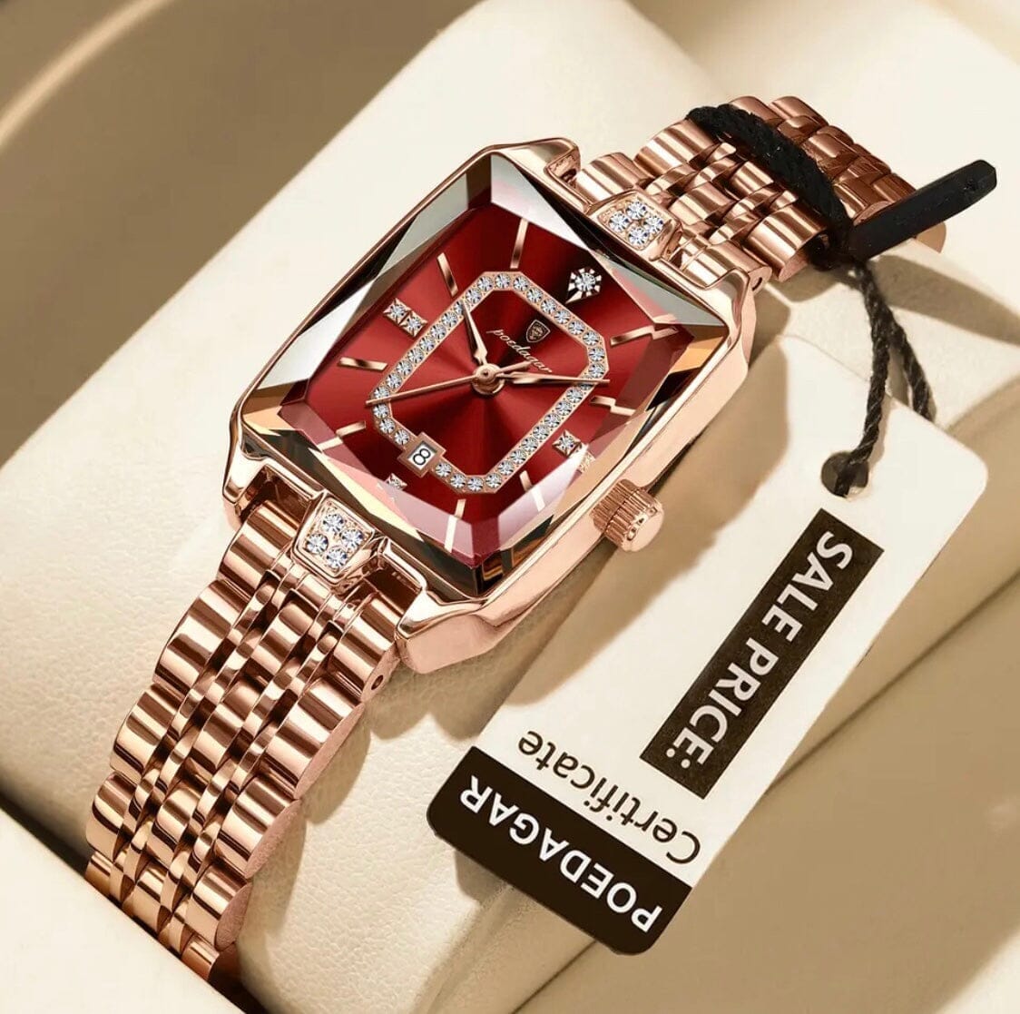 Althea Elegance - Women's Luxury Watch Althea Elegance - Women's Luxury Watch Shoes Field Gold Red