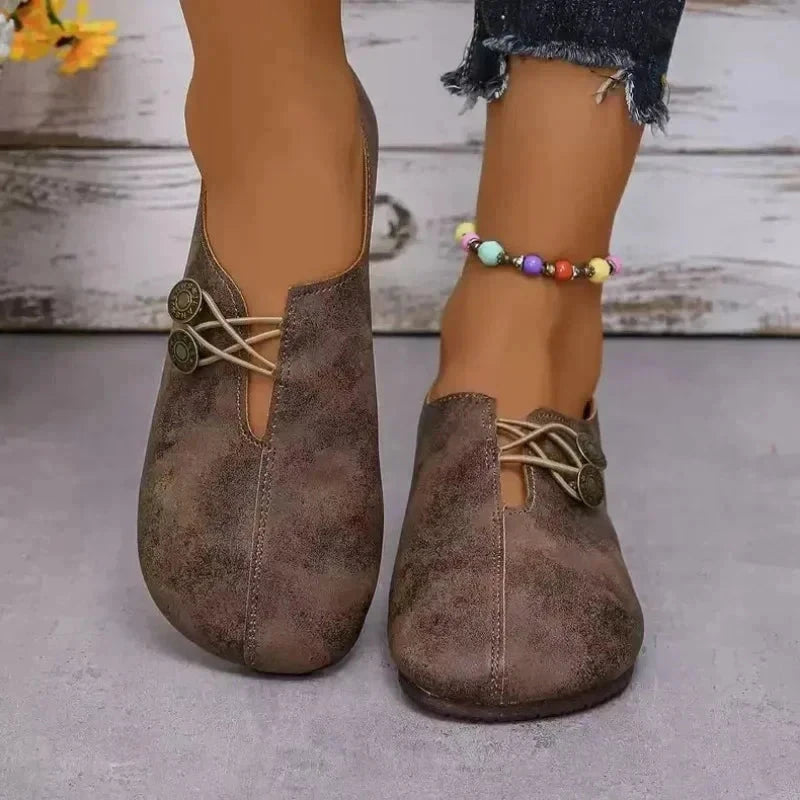 Aubrelle Maelis – Vintage-Style Casual Flat Aubrelle Maelis – Vintage-Style Casual Flat Shoes Field