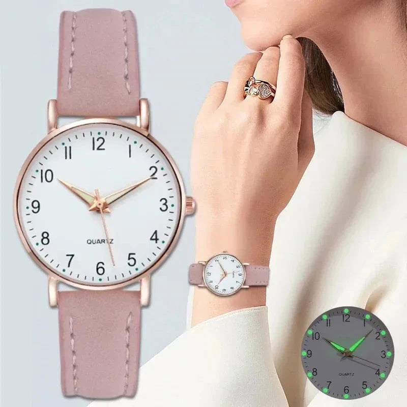 Belle Avelisse – Elegant Leather Watch Belle Avelisse – Elegant Leather Watch Shoes Field Pink