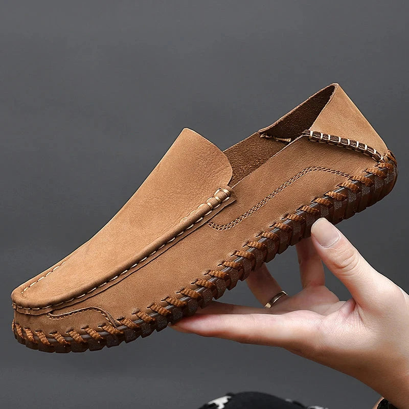Brand Soft Genuine Leather Men's Shoes Breathable Driving Shoes Designer Outdoor Men Loafers Casual Flat Shoes Fashion Moccasins Shoes Field