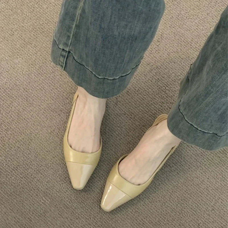 Clévaris – Elegant Leather Flat Clévaris – Elegant Leather Flat Shoes Field Khaki EU 35 / US 4.5 / UK-AU 2.5