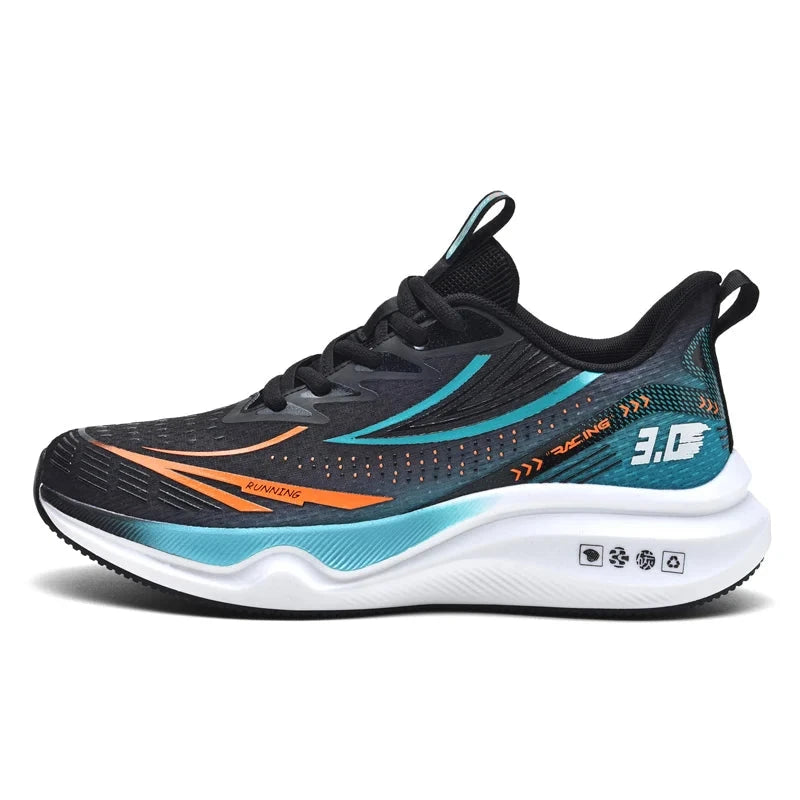 Cross-border plate-size carbon plate cushioned rebound sports casual shoes Men's shoes Lightweight running shoes Student physica Shoes Field bj-2369-heil 44