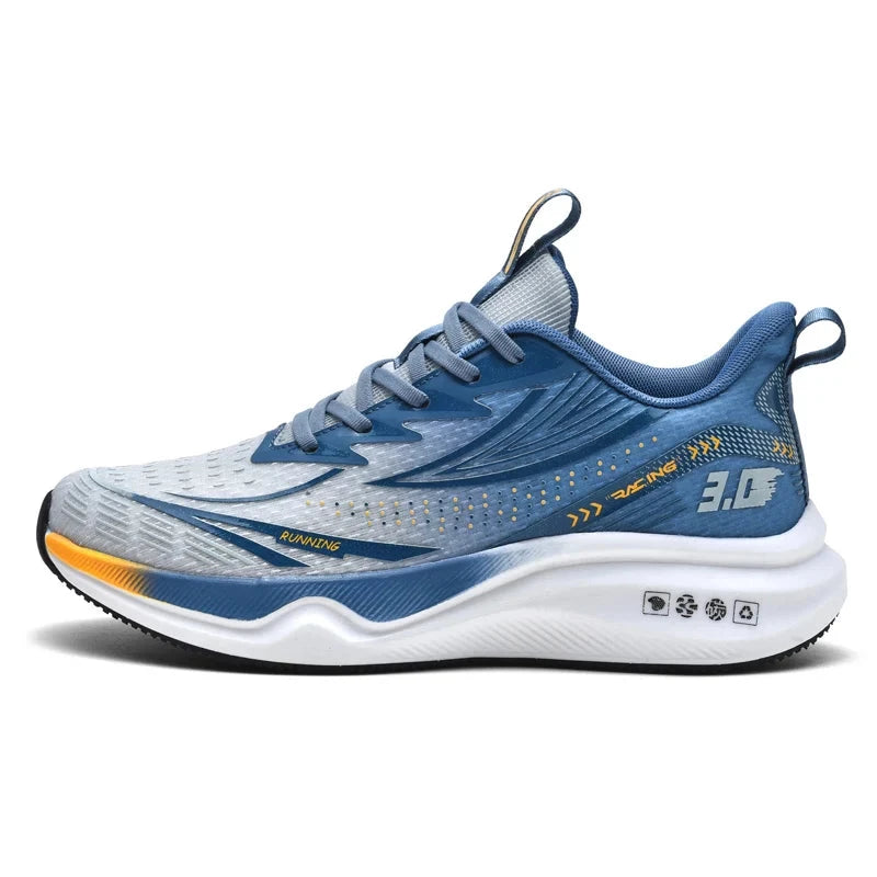 Cross-border plate-size carbon plate cushioned rebound sports casual shoes Men's shoes Lightweight running shoes Student physica Shoes Field bj-2369-huil 44