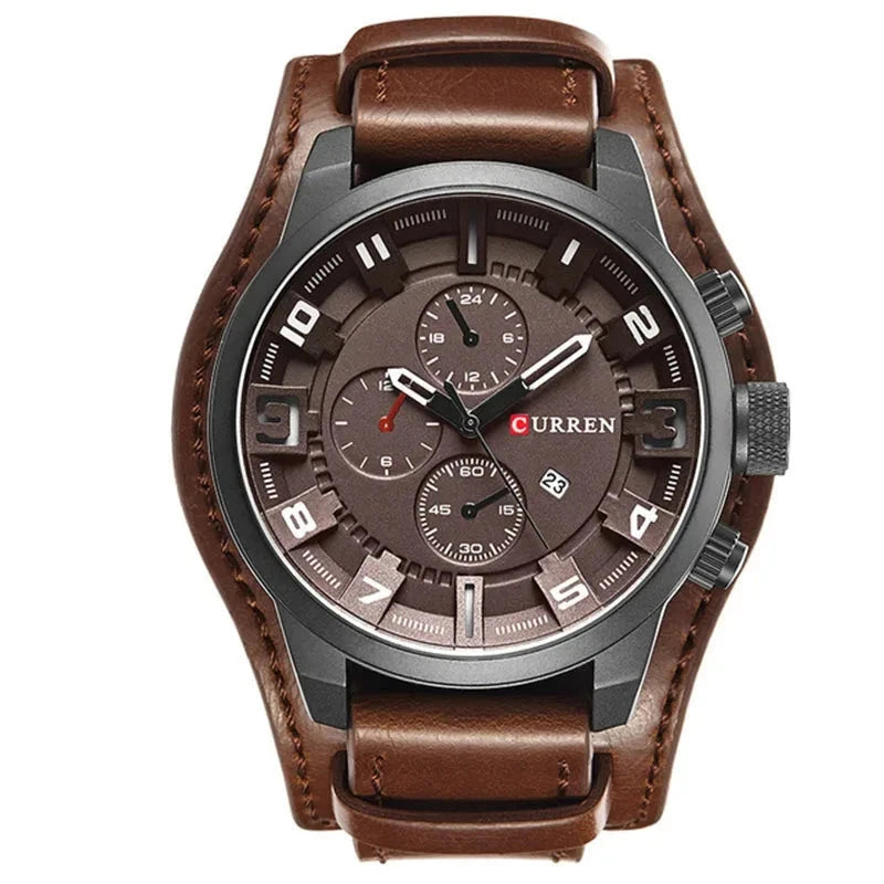Curren Classic Leather Watch Sebastian Curren Leather Watch Shoes Field Black Brown