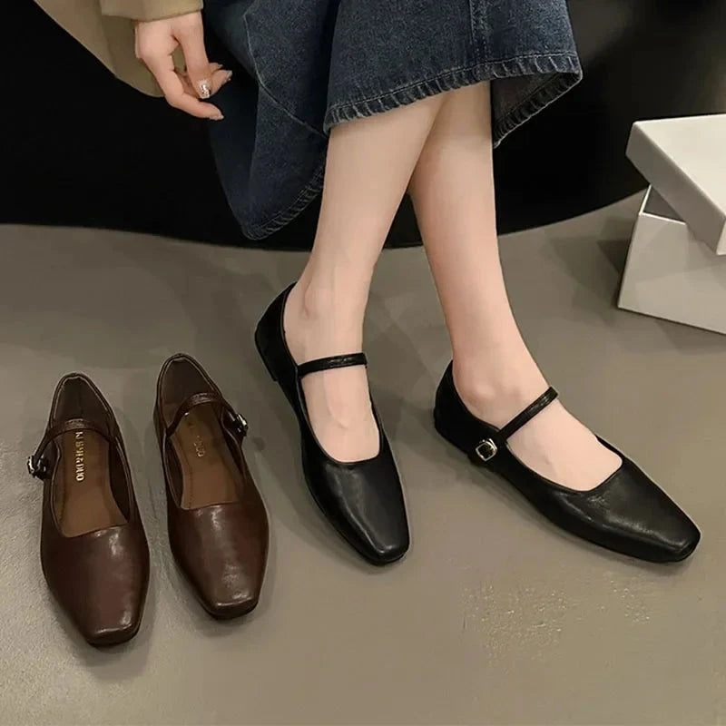 Éclat Charlotte – Elegant Square-Toe Mary Janes Éclat Charlotte – Elegant Square-Toe Mary Janes Shoes Field