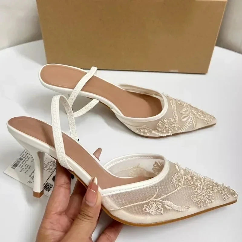 Florato – Floral Embroidered Heels Florato – Floral Embroidered Heels Shoes Field