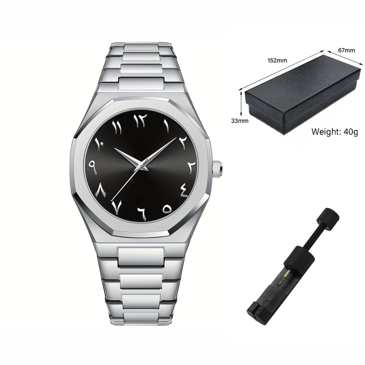 Kaelis – Classic Men’s Elegant Watch Kaelis – Classic Men’s Elegant Watch Shoes Field Silve Black