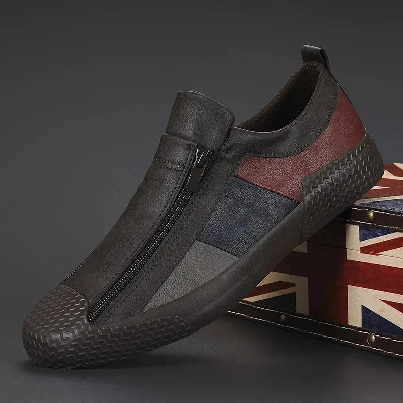 Leather Men's Sneakers – Winston Edge Shoes Field