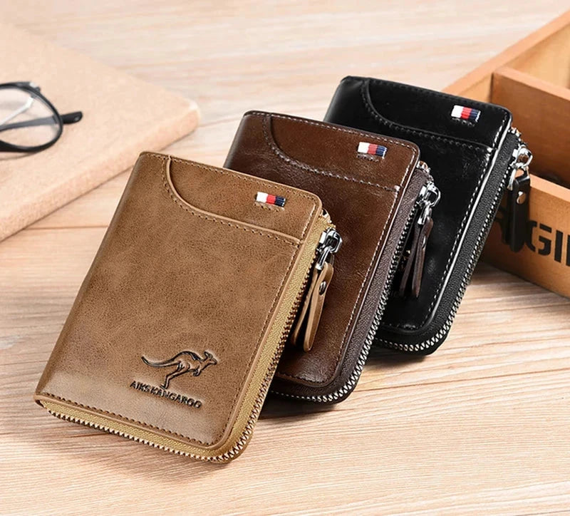 Leather Zipper Wallet (RFID Protection) Leather Zipper Wallet (RFID Protection) Shoes Field