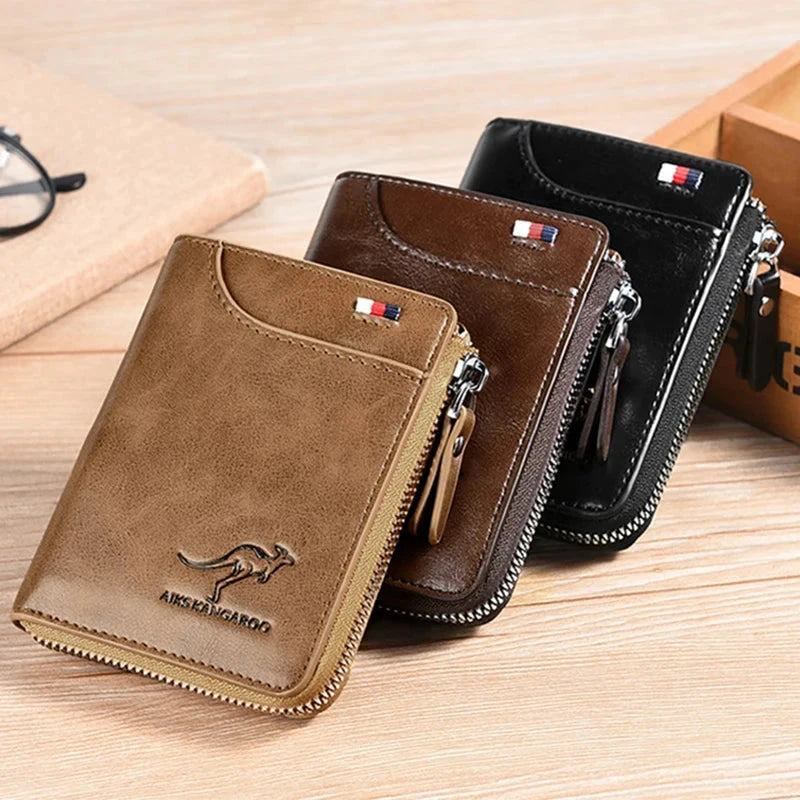 Leather Zipper Wallet (RFID Protection) Leather Zipper Wallet (RFID Protection) Shoes Field