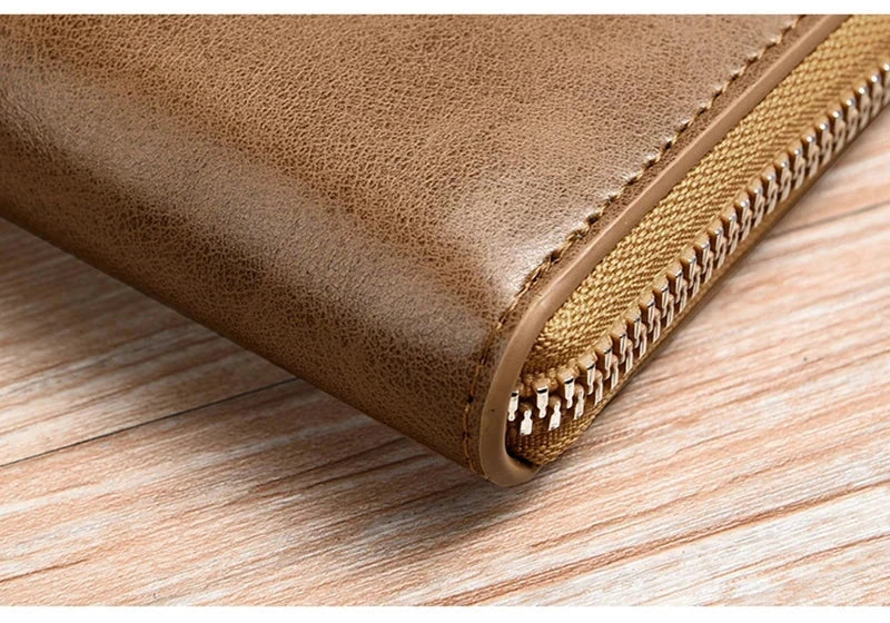 Leather Zipper Wallet (RFID Protection) Leather Zipper Wallet (RFID Protection) Shoes Field