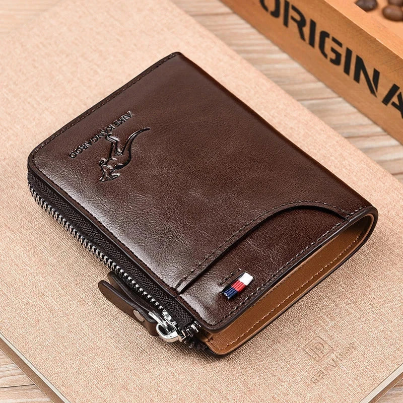 Leather Zipper Wallet (RFID Protection) Leather Zipper Wallet (RFID Protection) Shoes Field Coffee