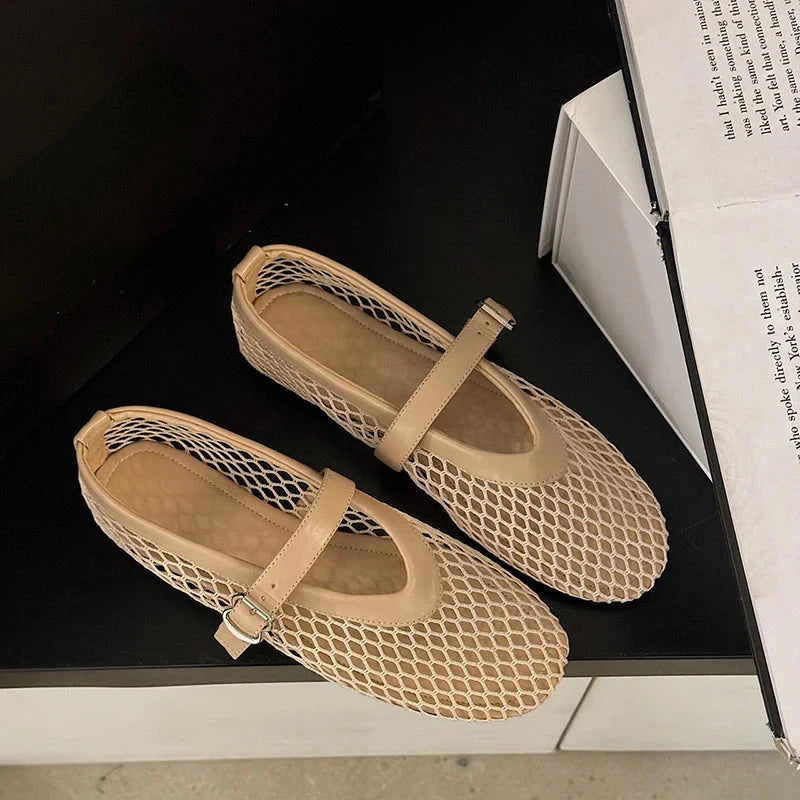 Mariselle – Classic & Elegant Mary Jane Flats Mariselle – Classic & Elegant Mary Jane Flats Shoes Field Apricot EU 38 / US 7.5 / UK-AU 5.5