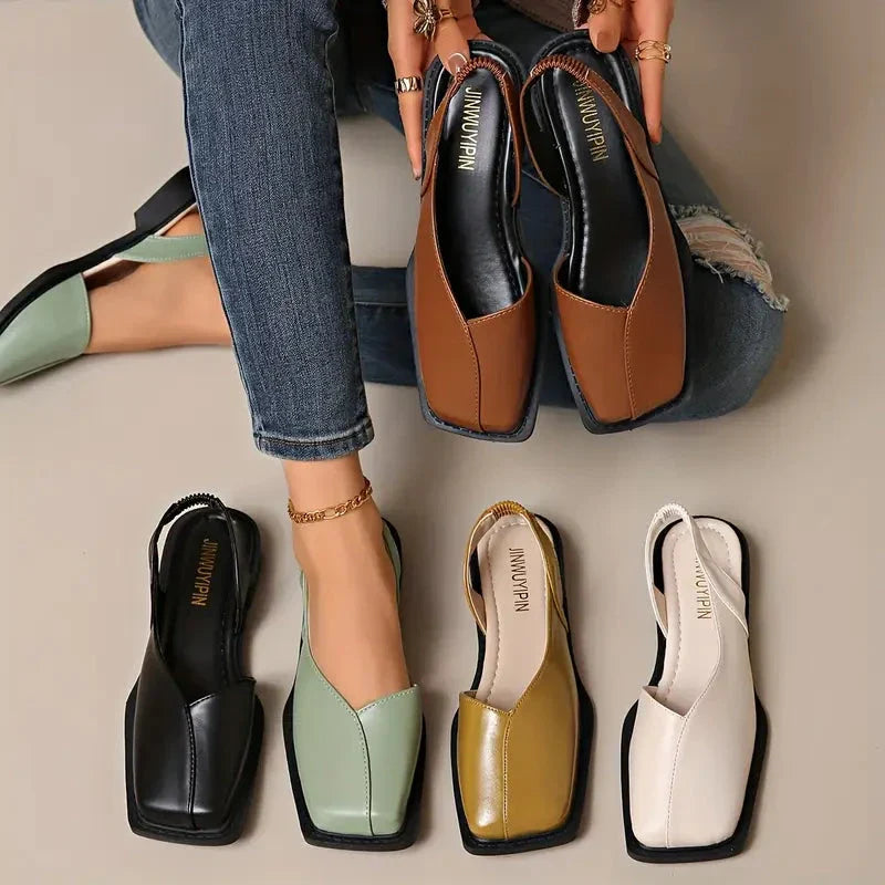 Sophia Leather Slip-On Mary Janes