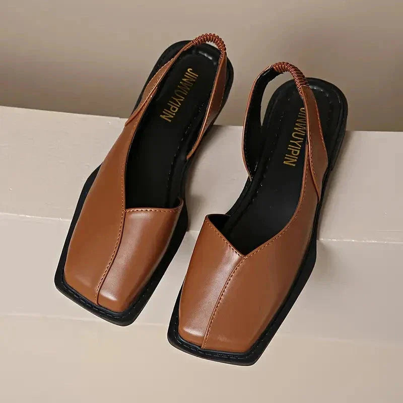 Sophia Leather Slip-On Mary Janes