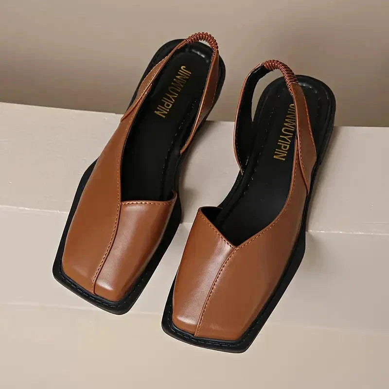 Sophia Leather Slip-On Mary Janes