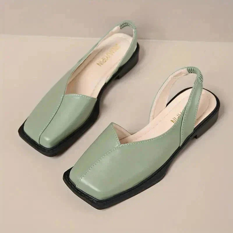 Sophia Leather Slip-On Mary Janes