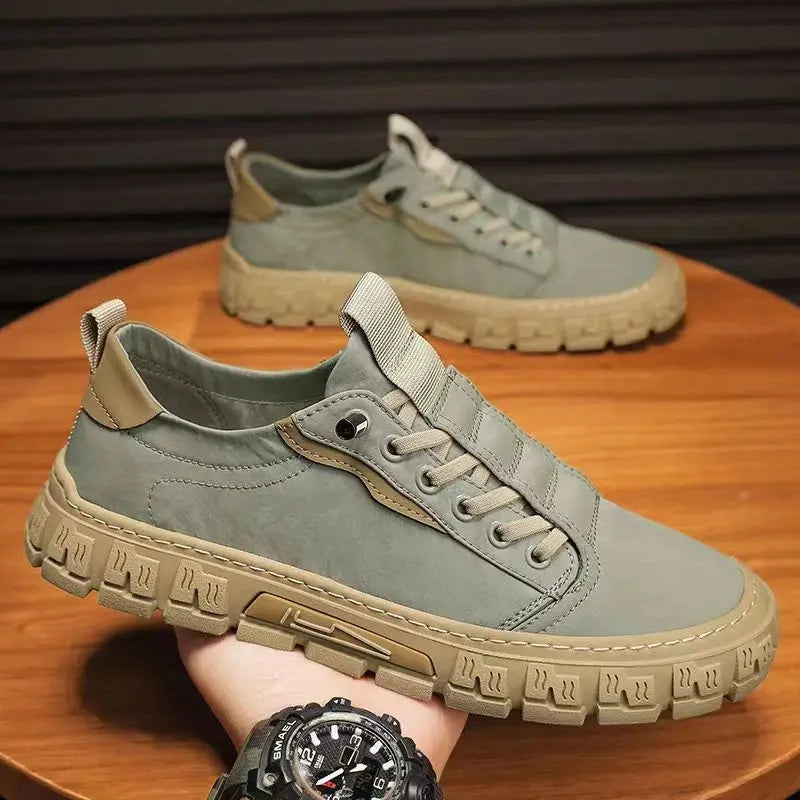Men Casual Shoes Breathable Ice Silk Canvas Shoes Loafers Sneakers Outdoor Comfort Slip on Flat Vulacnized Shoes Shoes Field