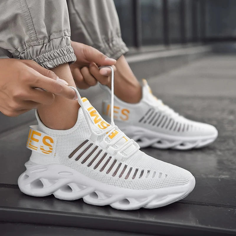 Men Shoes Comfortable Sneakers Breathable Running Shoes For Women Mesh Tennis Sports Shoes Outdoor Air Waling Casual Shoes Field