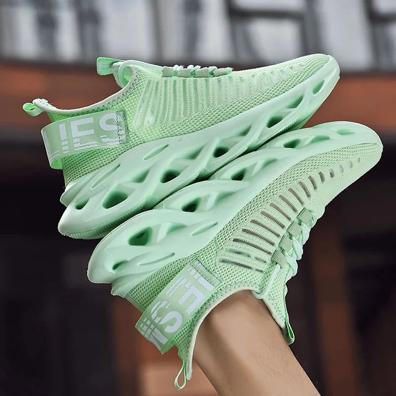 Men Shoes Comfortable Sneakers Breathable Running Shoes For Women Mesh Tennis Sports Shoes Outdoor Air Waling Casual Shoes Field