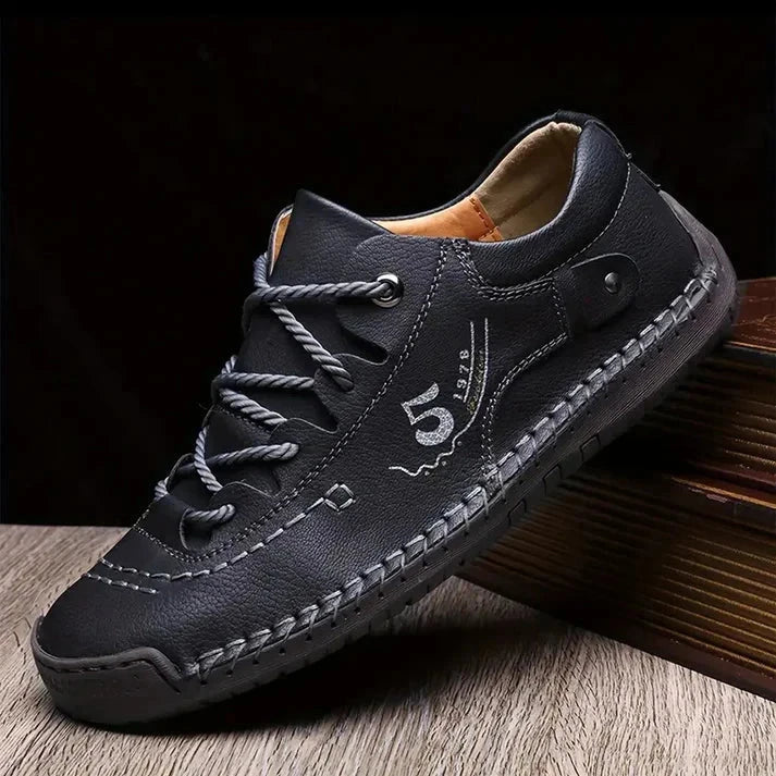 Men's Casual Leather Sneakers RusticStride Men's Casual Leather Sneakers RusticStride Shoes Field