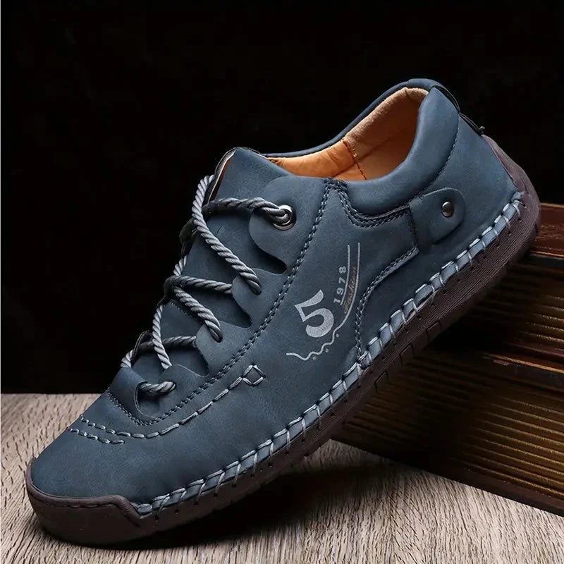 Men's Casual Leather Sneakers RusticStride Men's Casual Leather Sneakers RusticStride Shoes Field