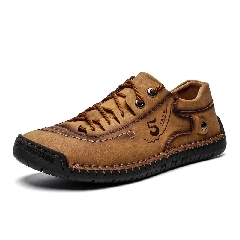 Men's Casual Leather Sneakers RusticStride Men's Casual Leather Sneakers RusticStride Shoes Field