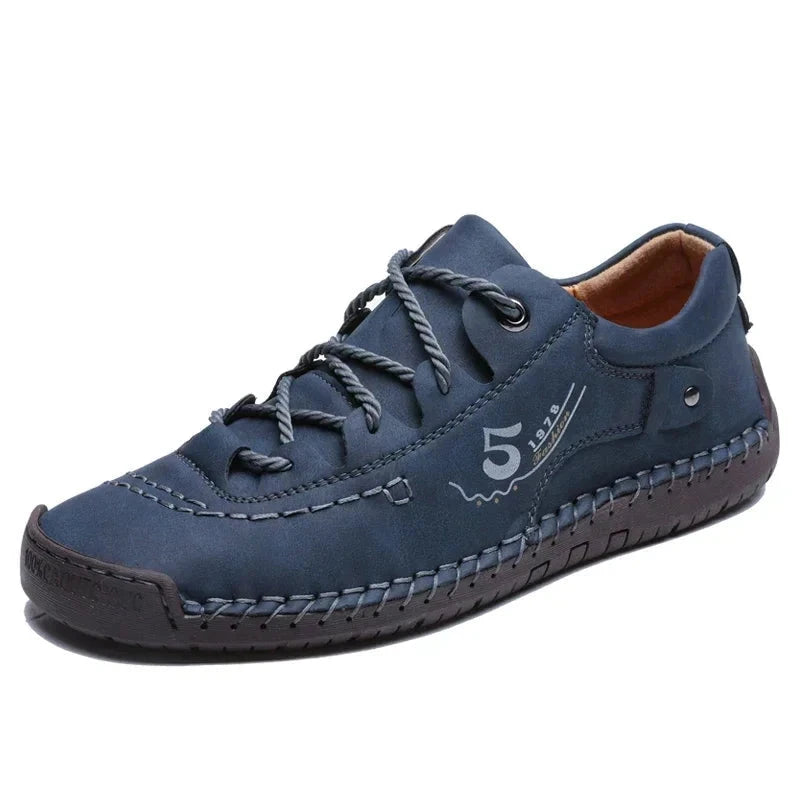 Men's Casual Leather Sneakers RusticStride Men's Casual Leather Sneakers RusticStride Shoes Field