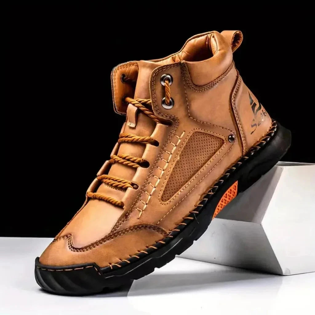 Men's Comfortable Handmade Leather Boots Orena Men's Comfortable Handmade Leather Boots Orena Shoes Field Brown US 6.5 - UK/AU 6 - EU 39