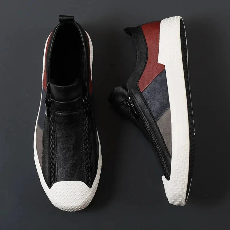 Men's Sneakers High Quality Men Shoes Comfortable Leather Shoes Wear-resistant Plus Size Casual Driving Shoes Hot Sale Moccasins Shoes Field
