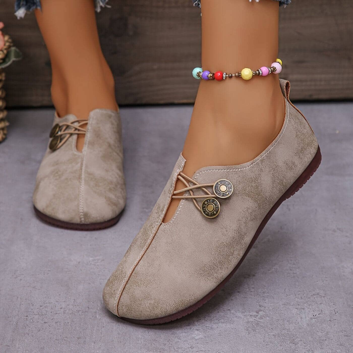 Retro Flat Shoes 2024 New Design Narrowband Loafers Women's Casual and Comfortable Solid Color Women's Shoes Zapatos De Mujer Shoes Field
