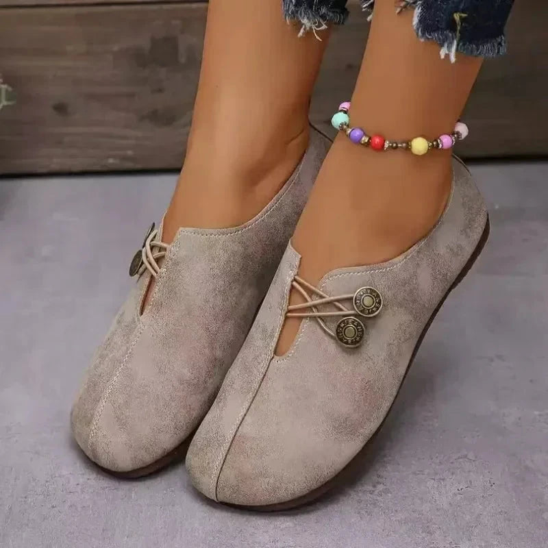 Retro Flat Shoes 2024 New Design Narrowband Loafers Women's Casual and Comfortable Solid Color Women's Shoes Zapatos De Mujer Shoes Field