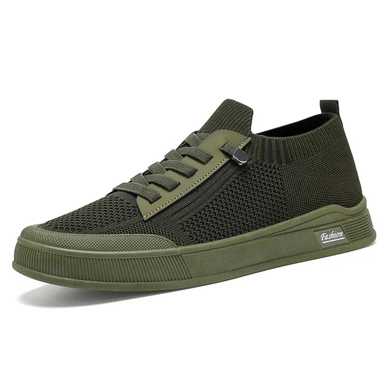Shoes Men's Summer 2024 New Korean Edition Men's Shoes Solid Color Casual Canvas Shoes Breathable Single Shoes Field B-S60-Green 40