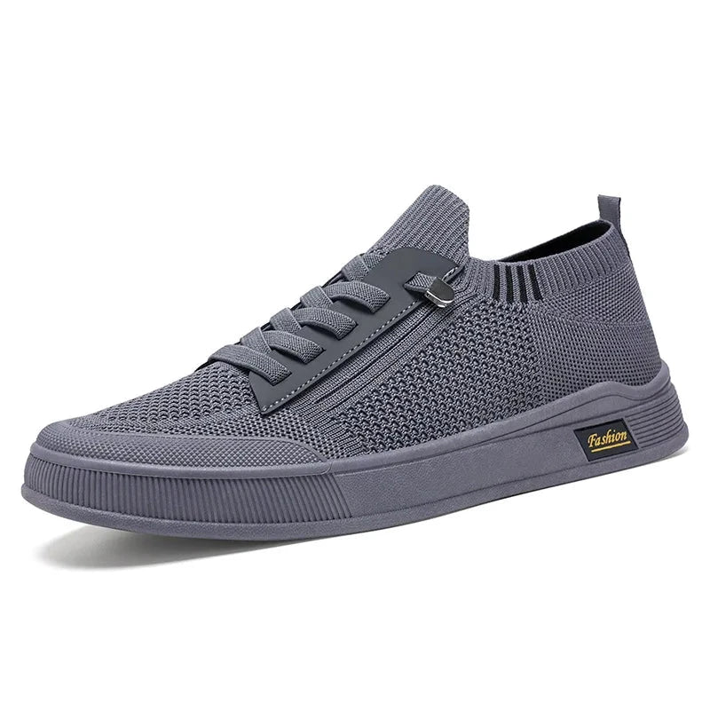 Shoes Men's Summer 2024 New Korean Edition Men's Shoes Solid Color Casual Canvas Shoes Breathable Single Shoes Field B-S60-Grey 44