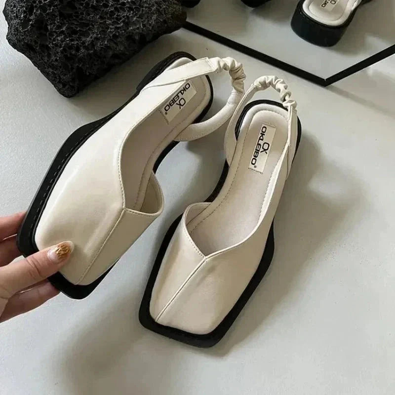 Sophia Leather Slip-On Mary Janes