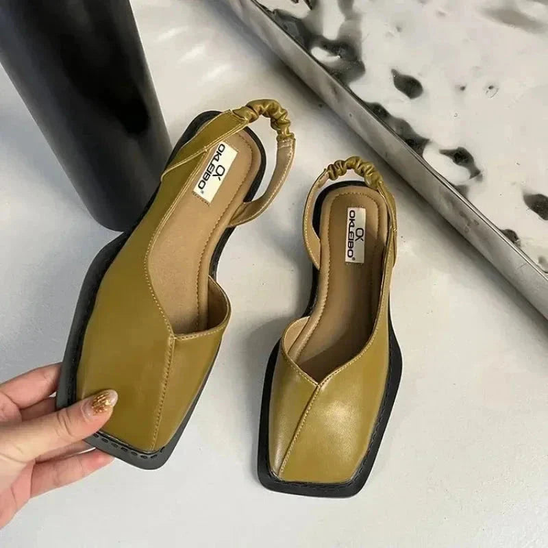 Sophia Leather Slip-On Mary Janes