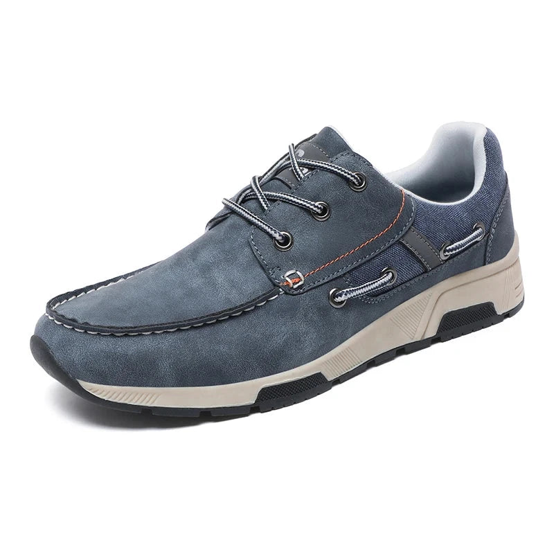 Summer Breathable Comfortable High Quality Retro Casual Shoes plus Size Men's Shoes Lightweight Couple Shoes Field Blue 41