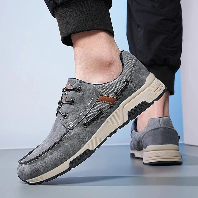 Summer Breathable Comfortable High Quality Retro Casual Shoes plus Size Men's Shoes Lightweight Couple Shoes Field Gray 41