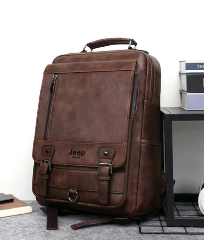 London Classic Leather Backpack