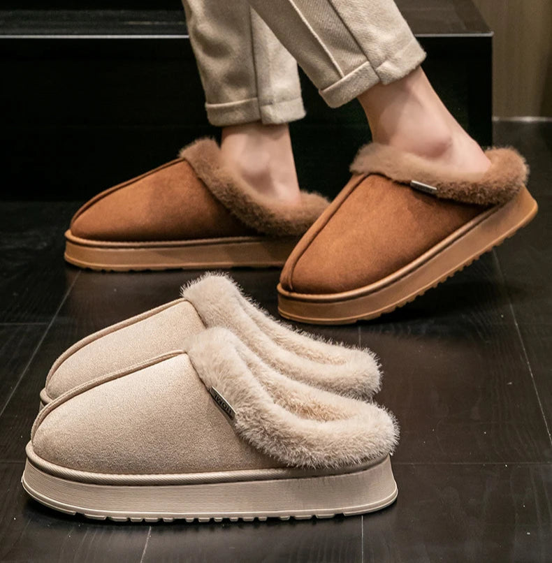 SnugHaven – Plush Comfort Winter Slippers