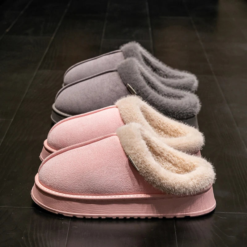 SnugHaven – Plush Comfort Winter Slippers