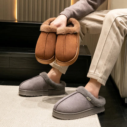 SnugHaven – Plush Comfort Winter Slippers